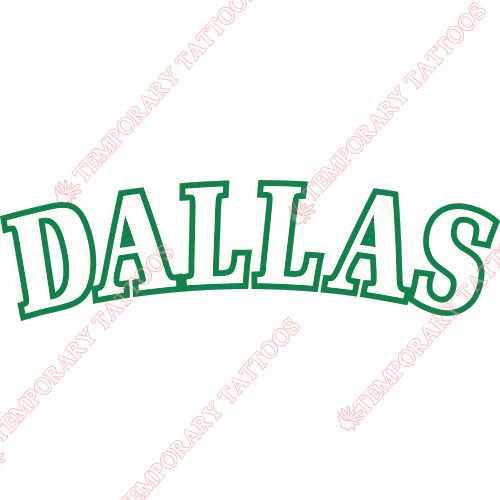 Dallas Mavericks Customize Temporary Tattoos Stickers NO.965